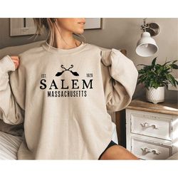 salem massachusetts,crewneck halloween sweatshirt,,funny witch sisters shirt,halloween witches pullover sweater,2022 fun