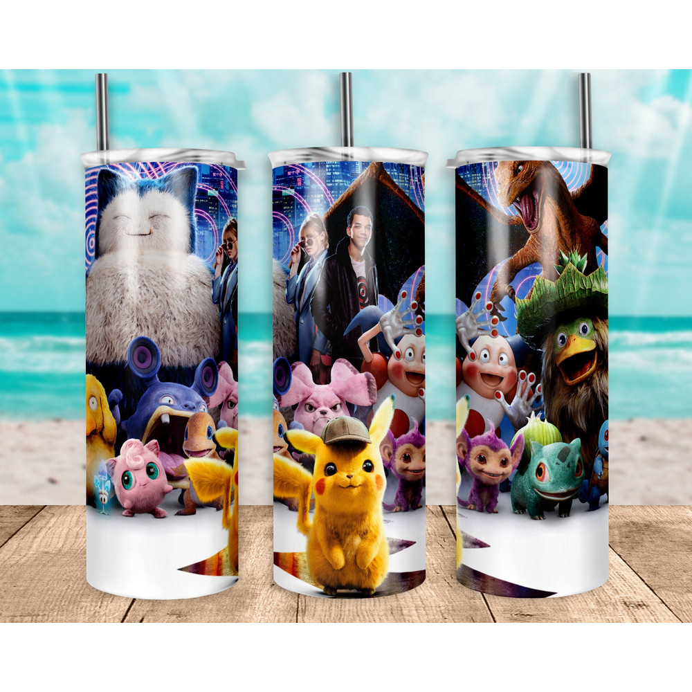 Anime 20oz Sublimation Tumbler Designs, Cartoon Straight Skinny Tumbler Wrap PNG, Sublimation Design PNG, Digital Download, PNG.jpg