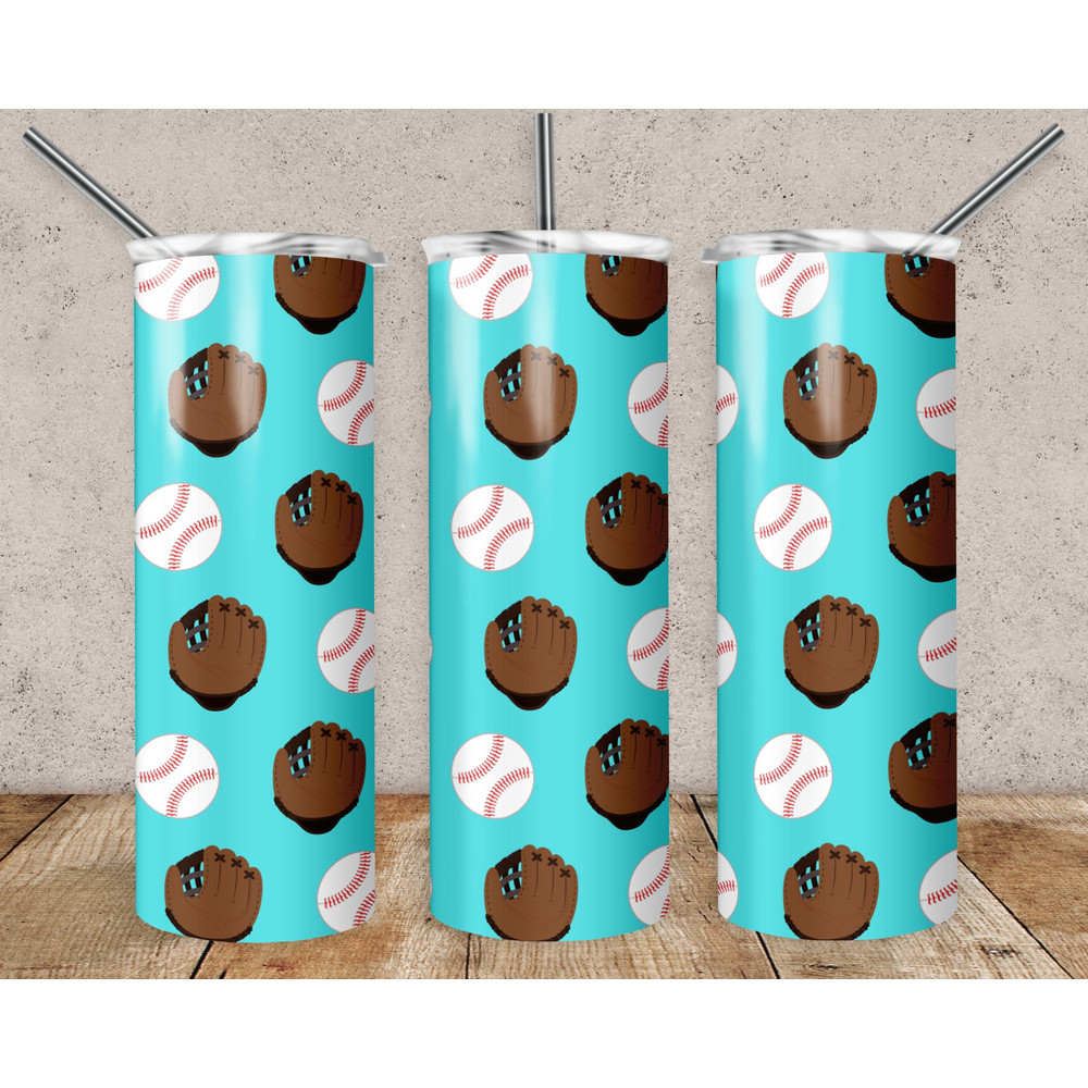 Baseball 20oz Sublimation Tumbler Designs, Baseball Straight Skinny Tumbler Wrap PNG, Sublimation Design PNG, Digital Download, PNG.jpg