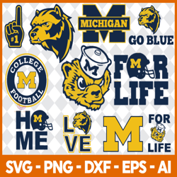 michigan wolverines bundle sport svg, sport svg, ncaa bundle svg