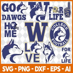 washington huskies bundle sport svg, sport svg, ncaa svg
