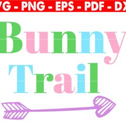 bunny trail svg, easter party, holiday activity, childrens games, design file, png instant download, cricut silhouette