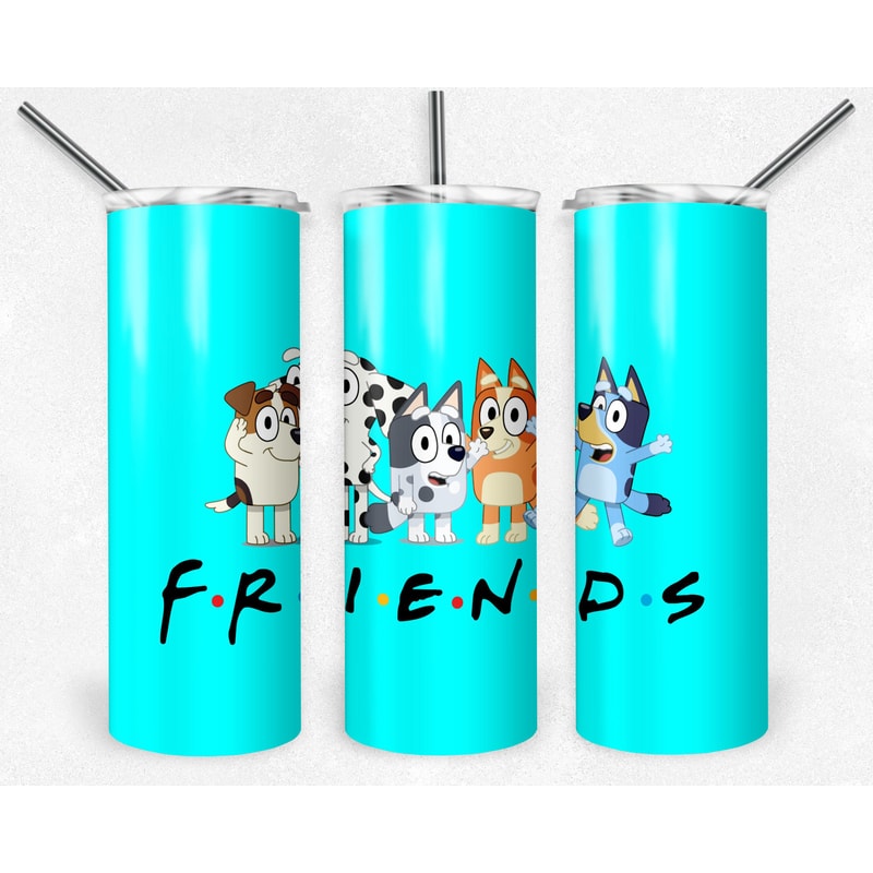 Cartoon Dog 20oz Sublimation Tumbler Designs, Cartoon Straight Skinny Tumbler Wrap PNG, Sublimation Design PNG, Digital Download, PNG-1.jpg