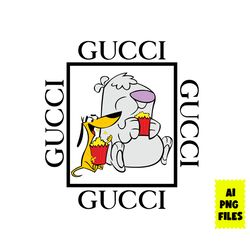 2 stupid dogs gucci png, gucci logo png, 2 stupid dogs png, gucci fashion brand png, carttoon png, digital ai file
