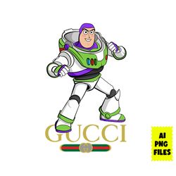 buzz lightyear gucci png, gucci brand logo png, buzz lightyear png, fashion brand png, cartoon png, digital ai file