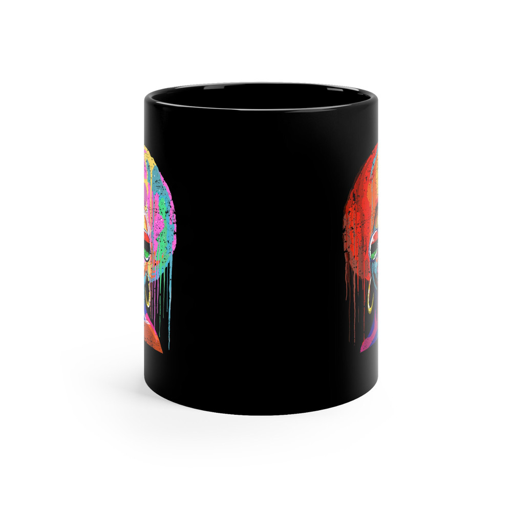 Black Woman Mug, Black Queen Afro Melanin Mug, Black Juneteenth Girl Mug, Black Queen Coffee and Tea Mug, Mother's Day Black Mom Gift Mug - 6.jpg