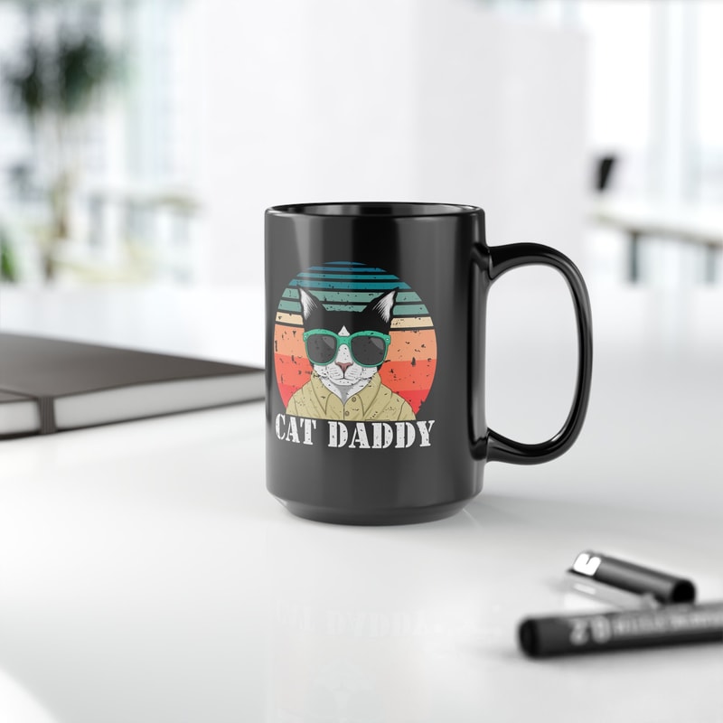 Cat Daddy Mug, Cat Owner Men Mug, Cat Dad Mug, Father's Day Gift Mug, Cute Cat Daddy Mug, Cat Dad Coffee Mug, Cat Father Ceramic Mug - 5.jpg