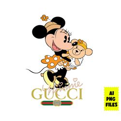 gucci minnie logo png, gucci brand logo png, minnie mouse png, disney gucci png, gucci png, disney png, ai digital file