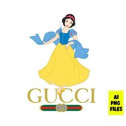 snow white gucci logo png, gucci brand logo png, snow white png, disney gucci png, disney png, ai digital file