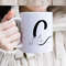 Floral Alphabet Mug, Custom Alphabet Gift Mug, Woman Gift Mug, Ceramic Mug, Personalized Alphabet Mug, Coffee Mug, Initial Mug, Letter Mug - 2.jpg