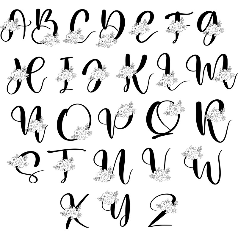 Floral Alphabet Mug, Custom Alphabet Gift Mug, Woman Gift Mug, Ceramic Mug, Personalized Alphabet Mug, Coffee Mug, Initial Mug, Letter Mug - 5.jpg