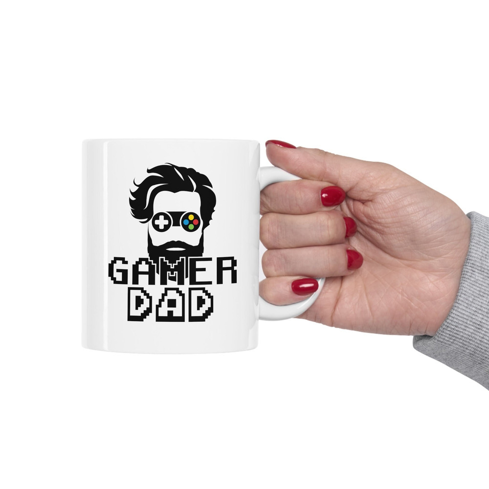 Gamer Dad Mug, Gaming Dad Gift Mug, Father's Day Gamer Dad Gift Mug, Gamer Dad Coffee Mug, Funny Gamer Dad Ceramic Mug - 1.jpg