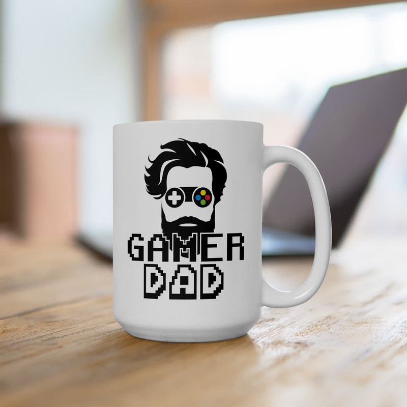 Gamer Dad Mug, Gaming Dad Gift Mug, Father's Day Gamer Dad Gift Mug, Gamer Dad Coffee Mug, Funny Gamer Dad Ceramic Mug - 3.jpg