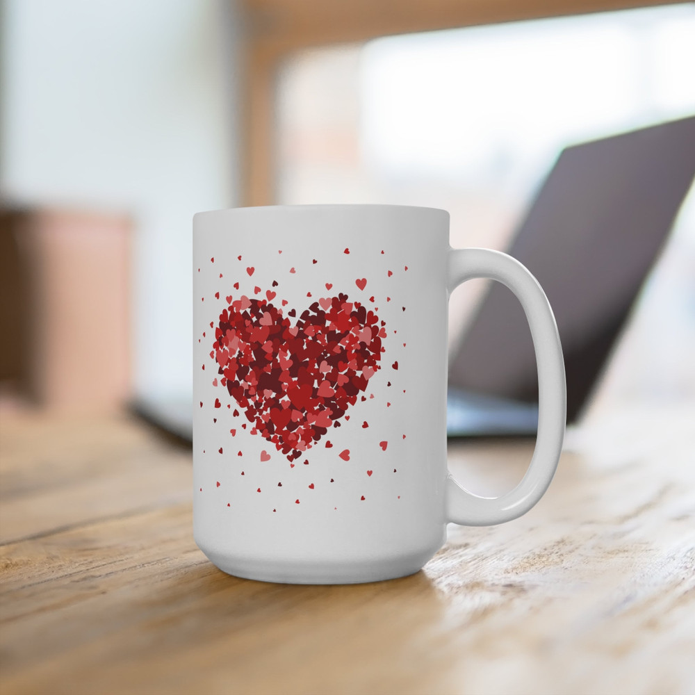 Heart Design Mug, Valentine's Day Gift Mug, Hearts Coffee Mug, Cute Hearts Ceramic Mug, Valentine Day Gift Mug, Coffee Lover Gift Mug - 6.jpg