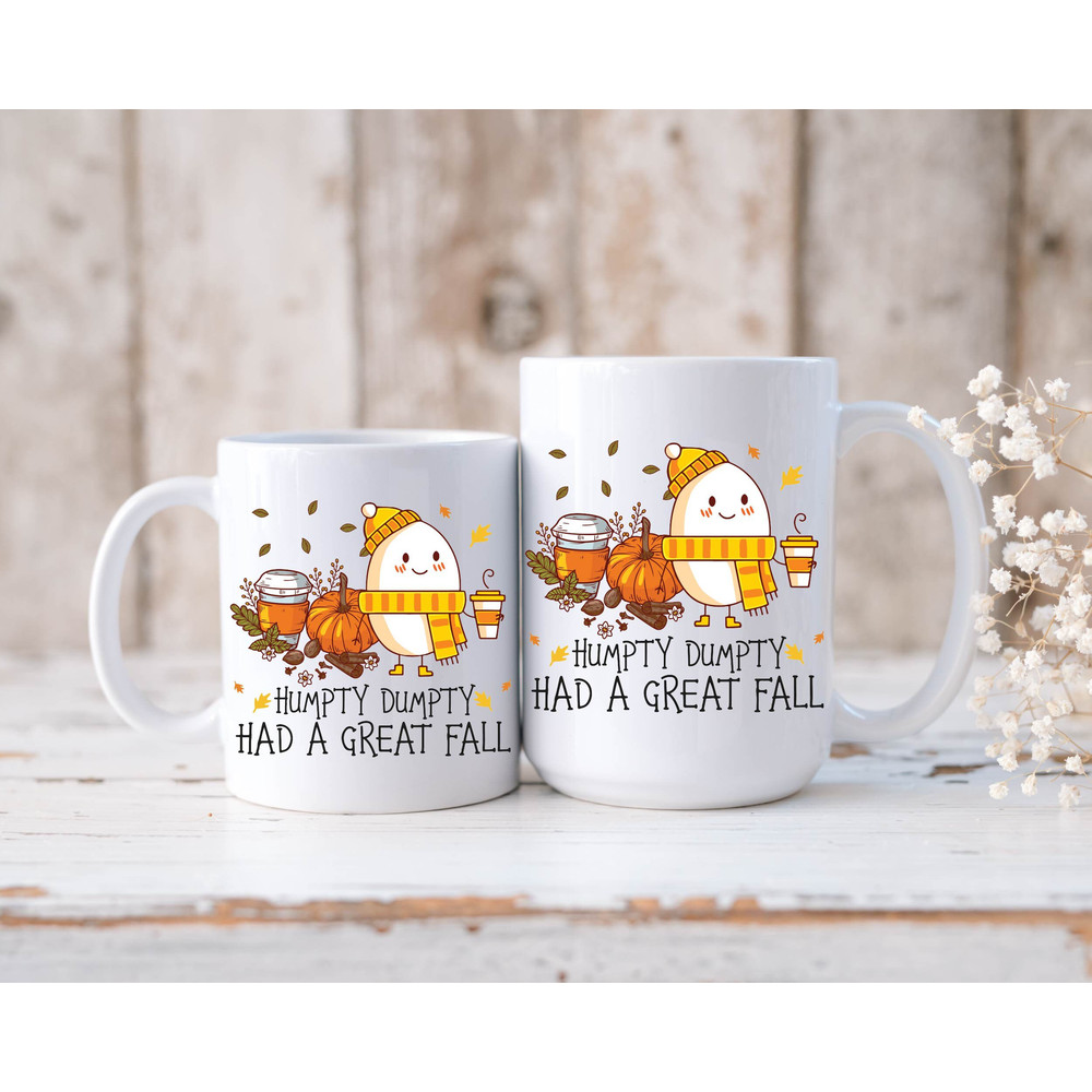 Humpty Dumpty Had a Great Fall Mug, Humpty Fall Coffee Mug, Fall Ceramic Mug, Fall Vibes Mug, Fall Teacher Gift Mug - 4.jpg