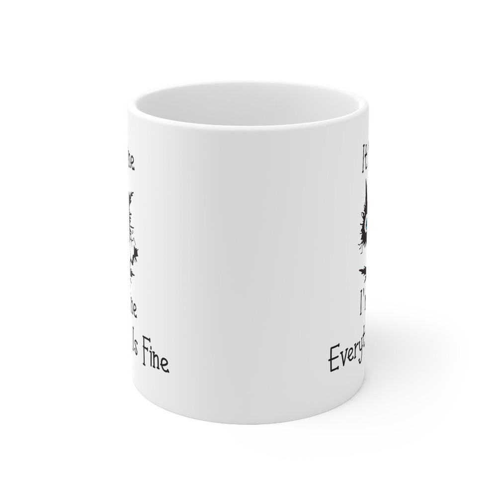 It's Fine I'm Fine Everything is Fine Cat Mug, Black Cat Ceramic Mug, Cat Lover Gift Mug, Cat Owner Gift Mug - 6.jpg