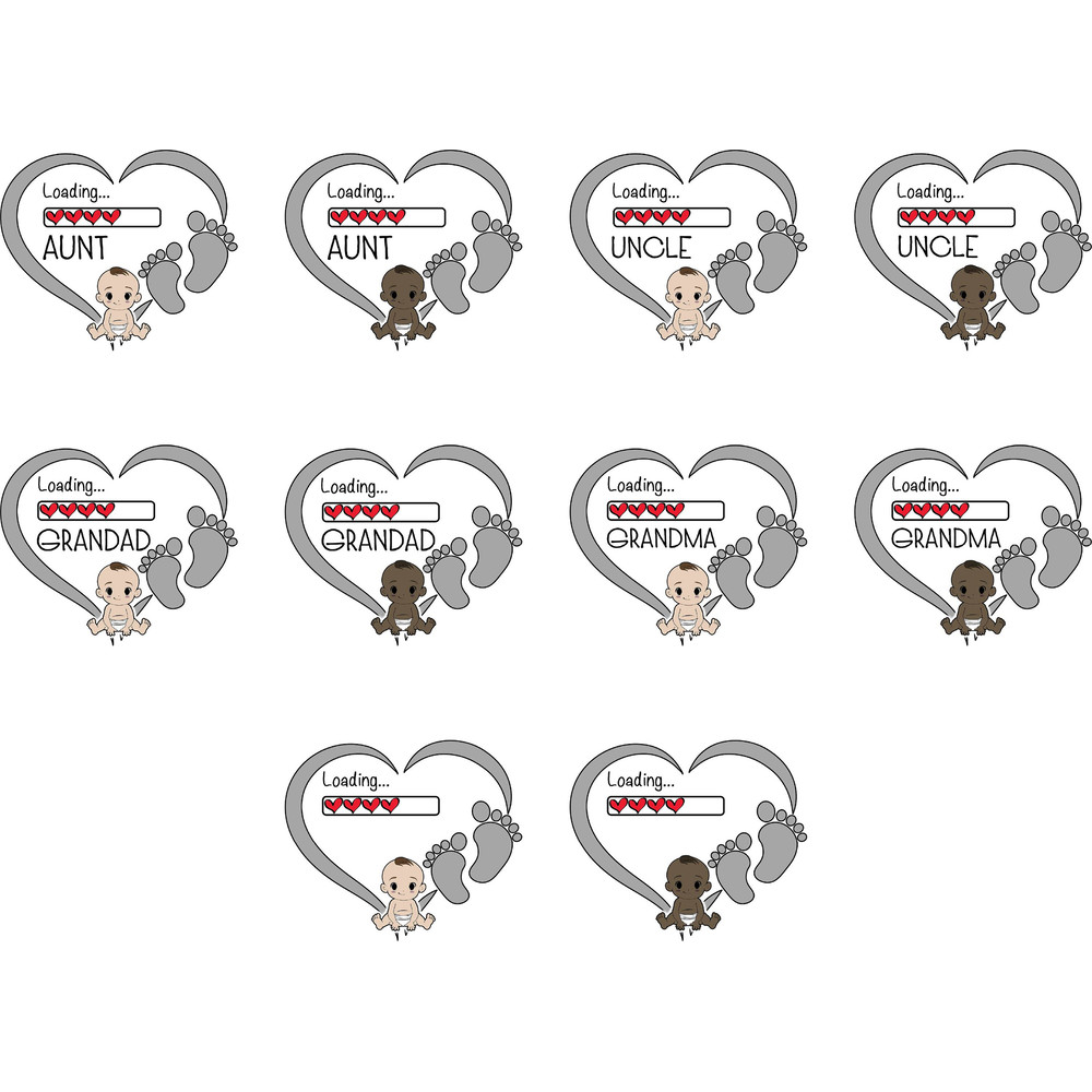 Loading Grandma Mug, Loading Grandma Hearts Mug, New Grandma Gift Mug, Parent to be Mug, Baby on the Way Mug, Pregnancy Announcement Mug - 6.jpg