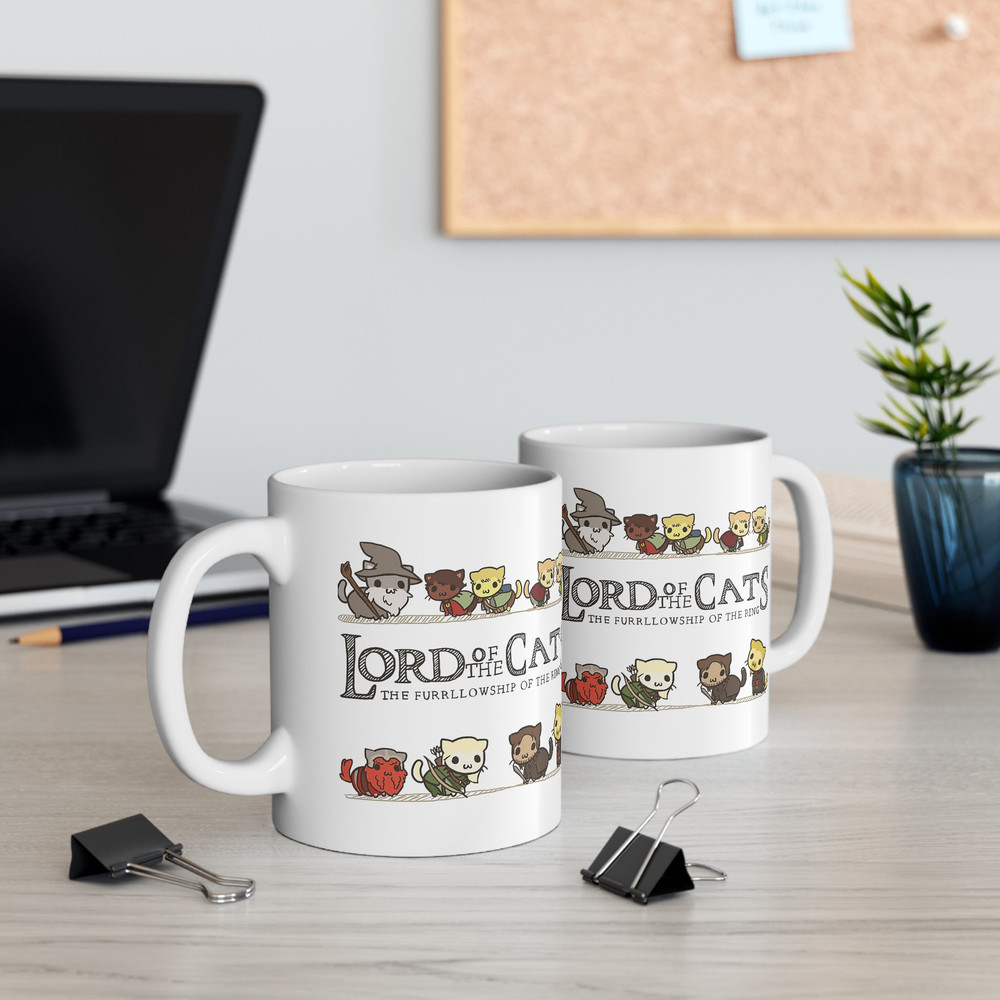 Lord of the Cats Mug, A Purrfect Gift for Rings Fans Gift Mug, Kittens and Animal Lovers Gift Mug, Lorf of the Cats Gift Mug - 2.jpg