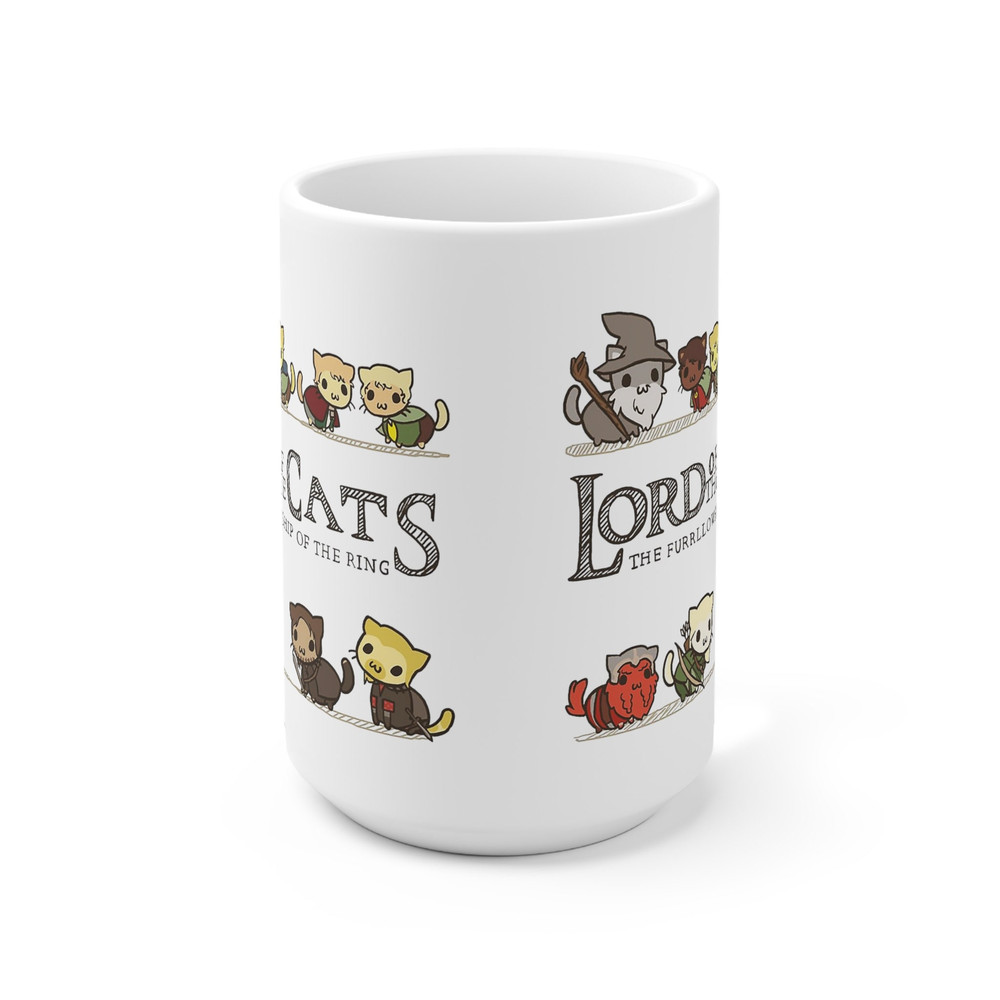 Lord of the Cats Mug, A Purrfect Gift for Rings Fans Gift Mug, Kittens and Animal Lovers Gift Mug, Lorf of the Cats Gift Mug - 4.jpg