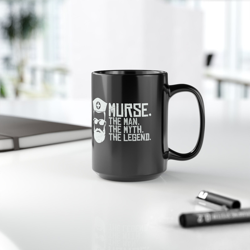 Murse Mug, Male Nurse Mug, Murse the Man the Myth the Legend Mug, Male Nurse Gift Mug, Nurse Gift Ceramic Mug, Nurse Week Male Nurse Gift - 4.jpg