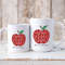 Personalized Apple Mug, Teacher Mug, Back to School Mug, Custom Teaching Mug, Kindergarten Teacher Mug, Custom Teacher Mug, Teacher Gift Mug - 2.jpg