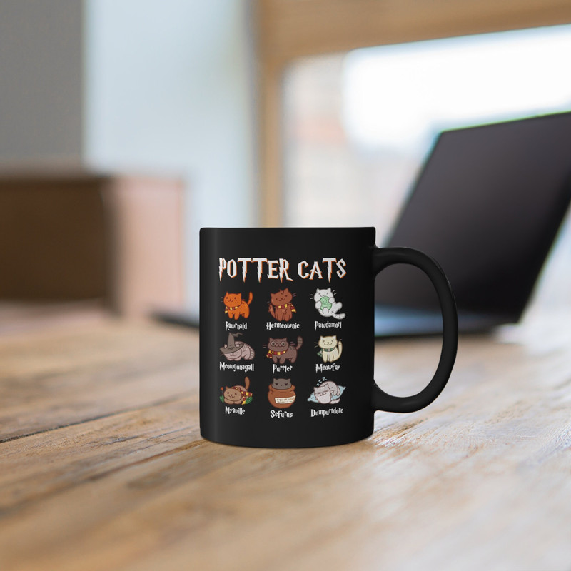 Potter Cats Mug, Harry Pawter Kitten Mug, Funny Gift for Cat Lover Mug, Catty Potter Gift Ceramic Mug, Famous Movie Mug - 3.jpg