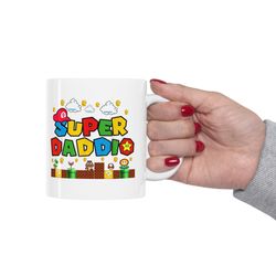 super daddio mug, funny dad ceramic mug, fathers day gift mug, super dad gift mug, ga