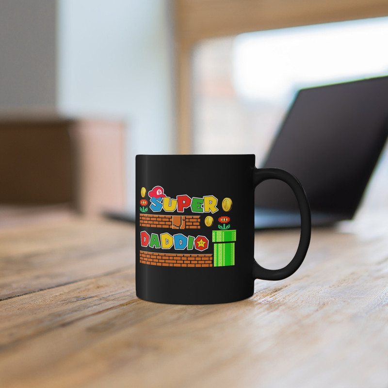 Super Daddio Mug, Funny Gamer Dad Mug, Father's Day Gift Mug, Super Dad Gift Mug, Gamer Daddy Mug, Father's Day Mug, Birthday Gift Dad Mug - 2.jpg