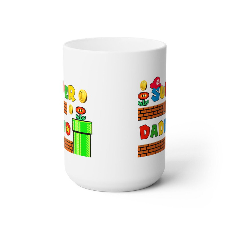 Super Daddio Mug, Funny Gamer Dad Mug, Father's Day Gift Mug, Super Dad Gift Mug, Gamer Daddy Mug, Father's Day Mug, Birthday Gift Dad Mug - 6.jpg