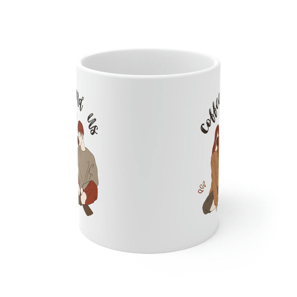 Coffee And Us Ceramic Mug 11oz, Mug Gift for Couple, Gift for Coffee Lover, Coffee Ceramic Mug 11oz - 2.jpg