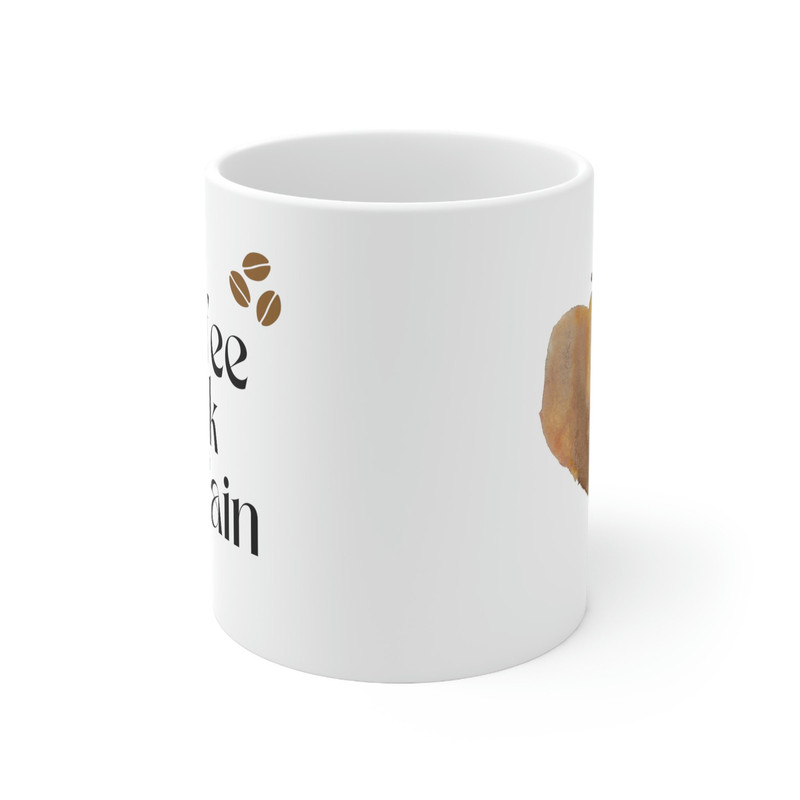 Coffee, books and rain coffee mug, ceramic tea cuppa with cute love design, gifts for her, personalized gifts - 2.jpg