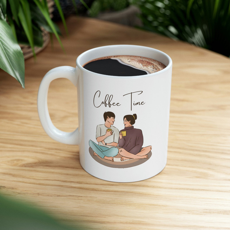 Coffee Time Ceramic Mug 11oz, Mug Gift for Couple, Gift Mug for Valentine's Day, Ceramic Mug 11oz - 8.jpg