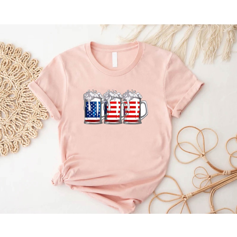 4th of July Beer Shirt, USA Flag Shirt for Women and Men, Patriotic Shirt, 4th of July Drinking Shirt, Party In The USA, Independence Day - 7.jpg