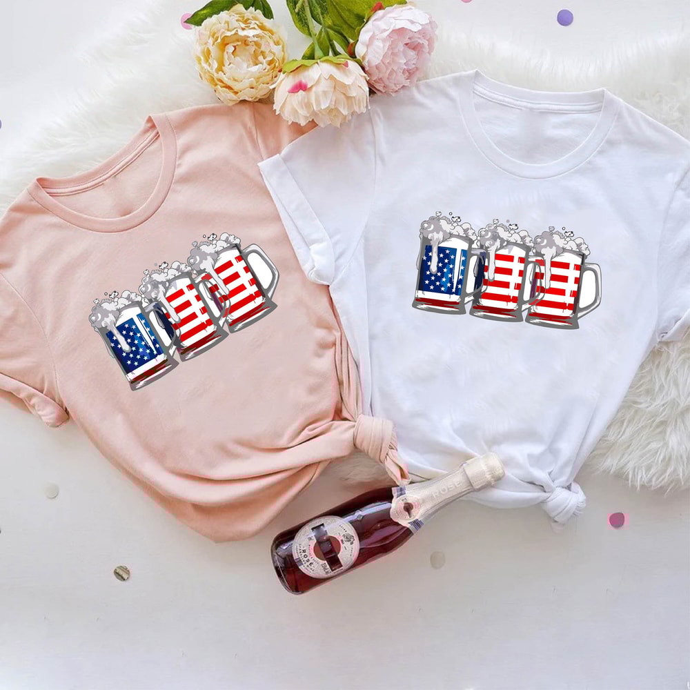 4th of July Beer Shirt, USA Flag Shirt for Women and Men, Patriotic Shirt, 4th of July Drinking Shirt, Party In The USA, Independence Day - 8.jpg