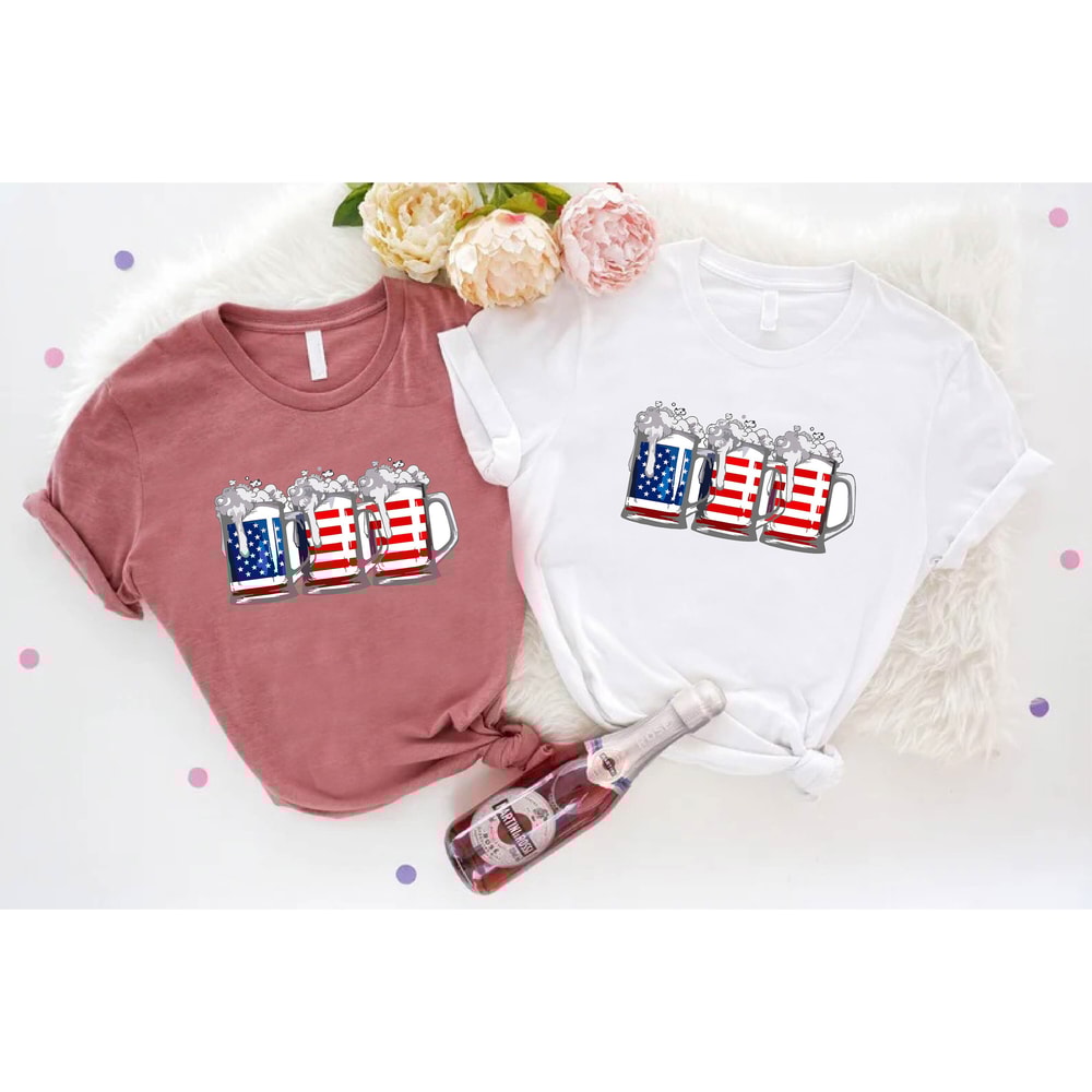4th of July Beer Shirt, USA Flag Shirt for Women and Men, Patriotic Shirt, 4th of July Drinking Shirt, Party In The USA, Independence Day - 9.jpg
