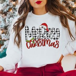Christmas Sweatshirt, Merry Christmas Sweatshirt, Christmas Shirt for Women, Christmas Crewneck Sweatshirt, Holiday Swe