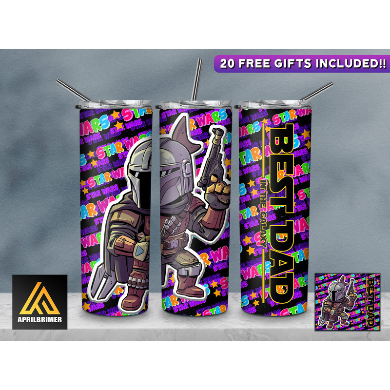 Best Dad In The Galaxy Tumbler, Best Dad In The Galaxy Skinny Tumbler, Anime Manga Connections Tumbler.png