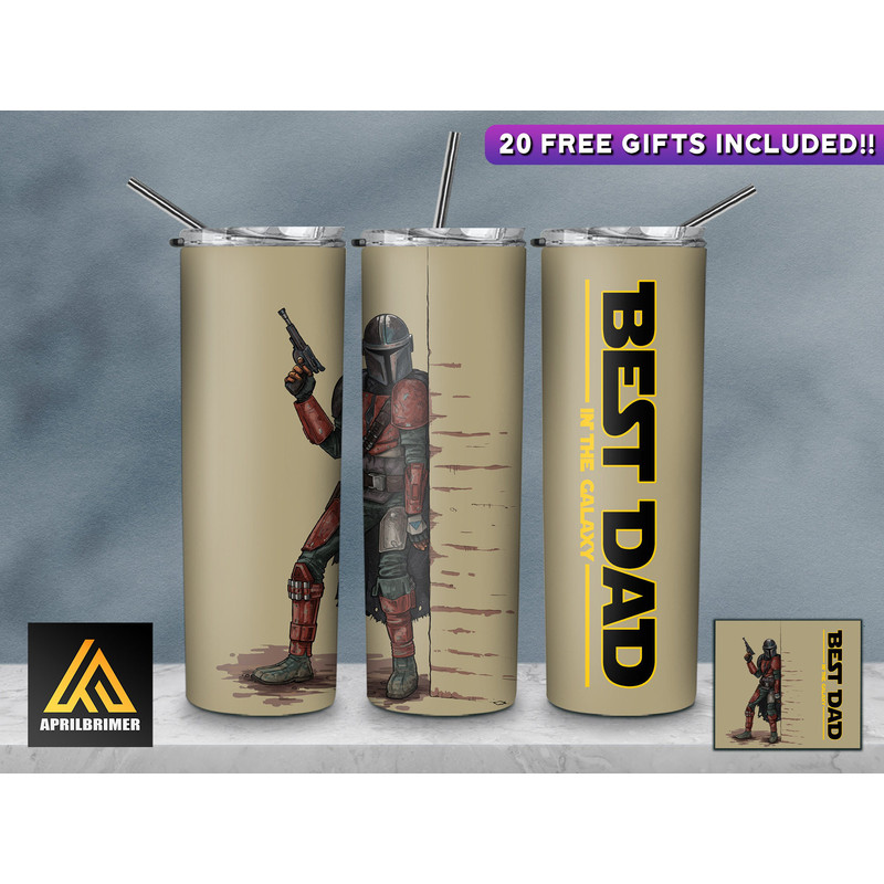 Best Dad In The Galaxy Tumbler, Best Dad In The Galaxy Skinny Tumbler, Anime Manga Fandom Tumbler.png