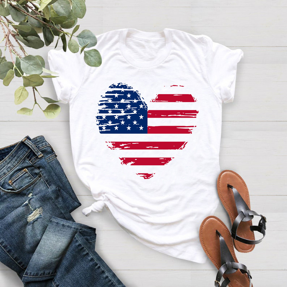 4Th Of July Shirt, USA Heart Flag Shirt, Patriotic Shirt, Independence Day Tee, American Flag Heart Shirt, USA Flag, Patriot, Red White Blue - 3.jpg