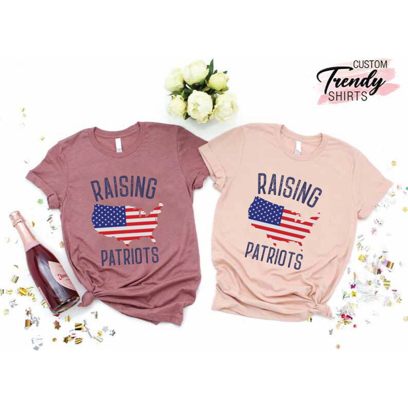 Patriotic Mom Dad Gift, Republican Gifts, Patriot American Mom, Patriotic Mom Shirt, Conservative Shirt, USA Shirt, Raising Patriots T-Shirt - 6.jpg