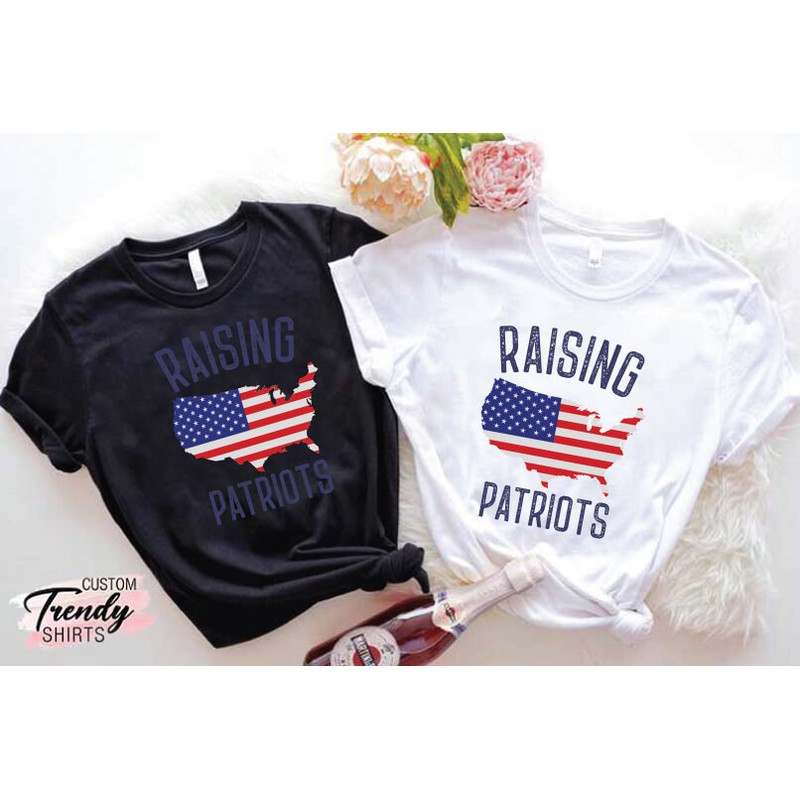 Patriotic Mom Dad Gift, Republican Gifts, Patriot American Mom, Patriotic Mom Shirt, Conservative Shirt, USA Shirt, Raising Patriots T-Shirt - 8.jpg