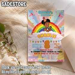 Editable Gracie's Corner Birthday Invitation | Gracie's Template Printable Editable Canva | Gracies Corner invite