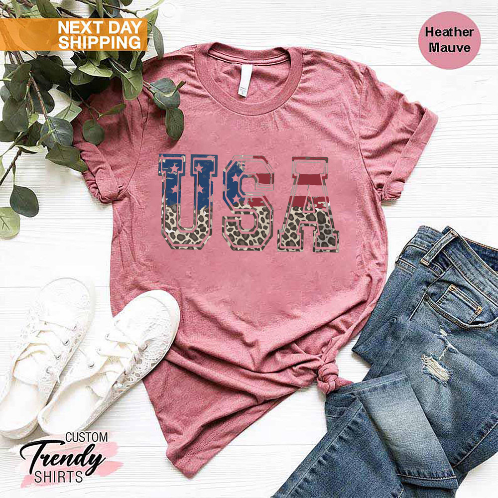 USA Shirt Women, 4th of July Gift for Women, Patriotic Women Gift, USA Flag Shirt, American Women Shirt, America Flag T-shirt, Freedom USA - 4.jpg