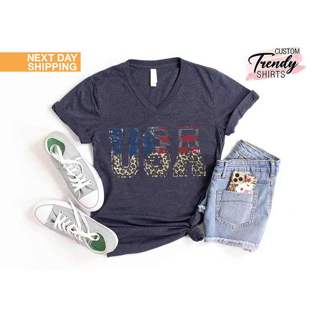 USA Shirt Women, 4th of July Gift for Women, Patriotic Women Gift, USA Flag Shirt, American Women Shirt, America Flag T-shirt, Freedom USA - 7.jpg