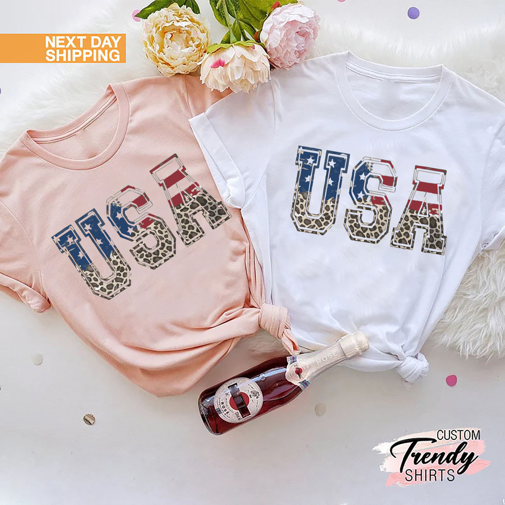 USA Shirt Women, 4th of July Gift for Women, Patriotic Women Gift, USA Flag Shirt, American Women Shirt, America Flag T-shirt, Freedom USA - 8.jpg