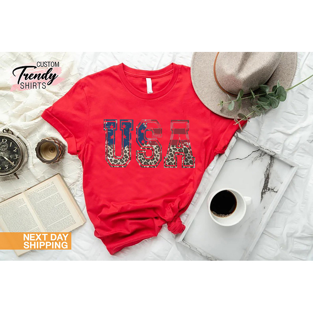 USA Shirt Women, 4th of July Gift for Women, Patriotic Women Gift, USA Flag Shirt, American Women Shirt, America Flag T-shirt, Freedom USA - 9.jpg