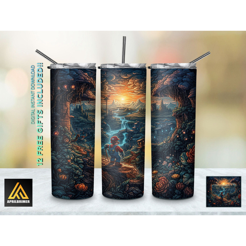 Game Characters Tumbler, Game Characters Skinny Tumbler, Game On Level Up Tumbler.png