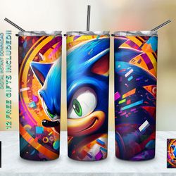 game sonic tumbler, game characters skinny tumbler, game on tumbler, sonic the hedgehog skinny tumbler