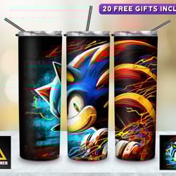 game sonics tumbler, game sonics skinny tumbler, game in style tumbler, sonic the hedgehog tumbler