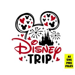 disney trip dad svg, mickey mouse svg, minnie svg, dad svg, heart svg, castel svg, disney svg, ai digital file